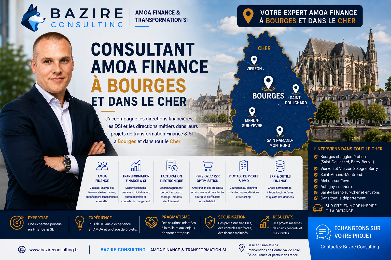 Consultant AMOA Finance à Bourges et dans le Cher - Bazire Consulting