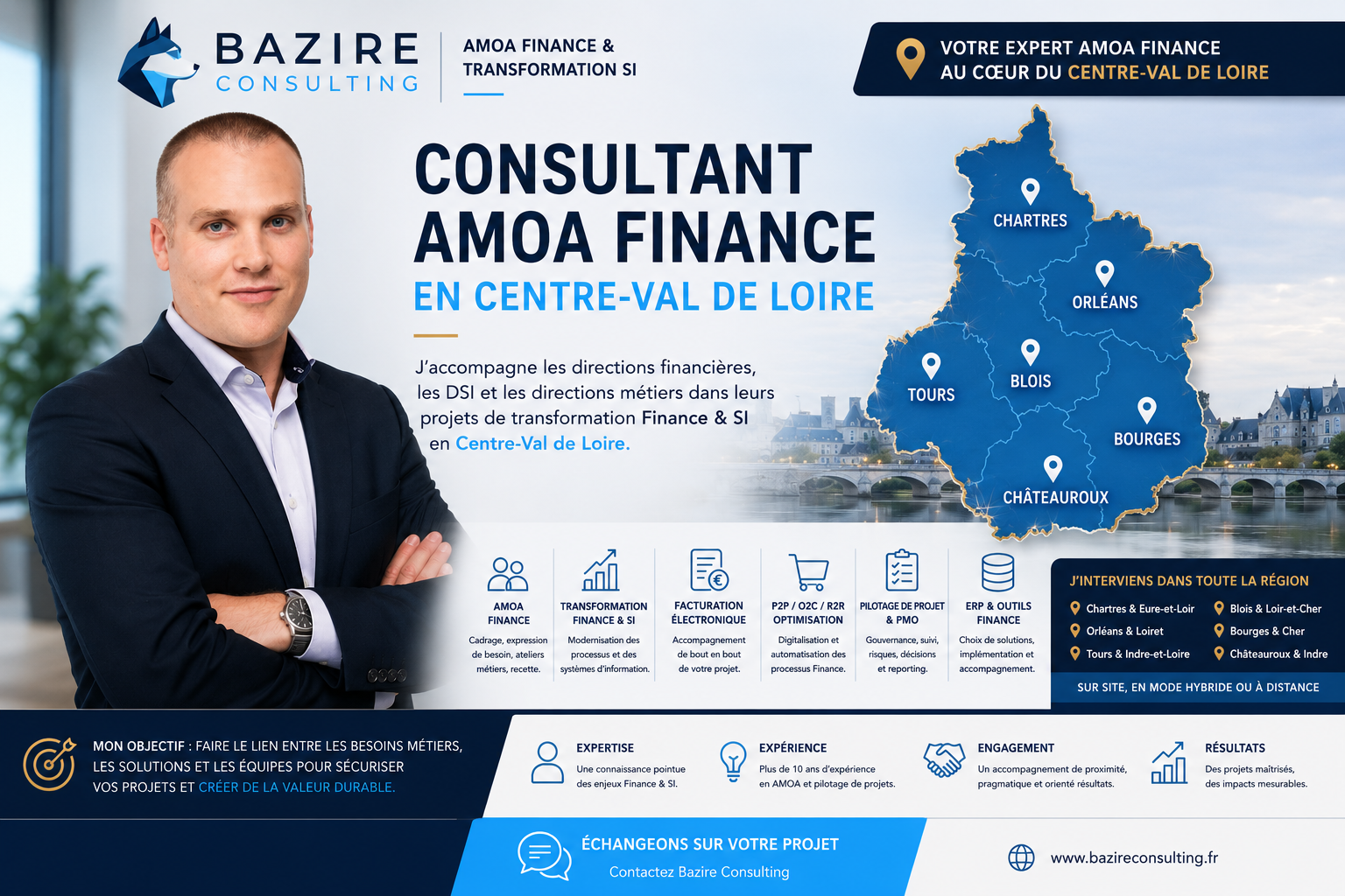 Consultant AMOA Finance en Centre-Val de Loire - Bazire Consulting