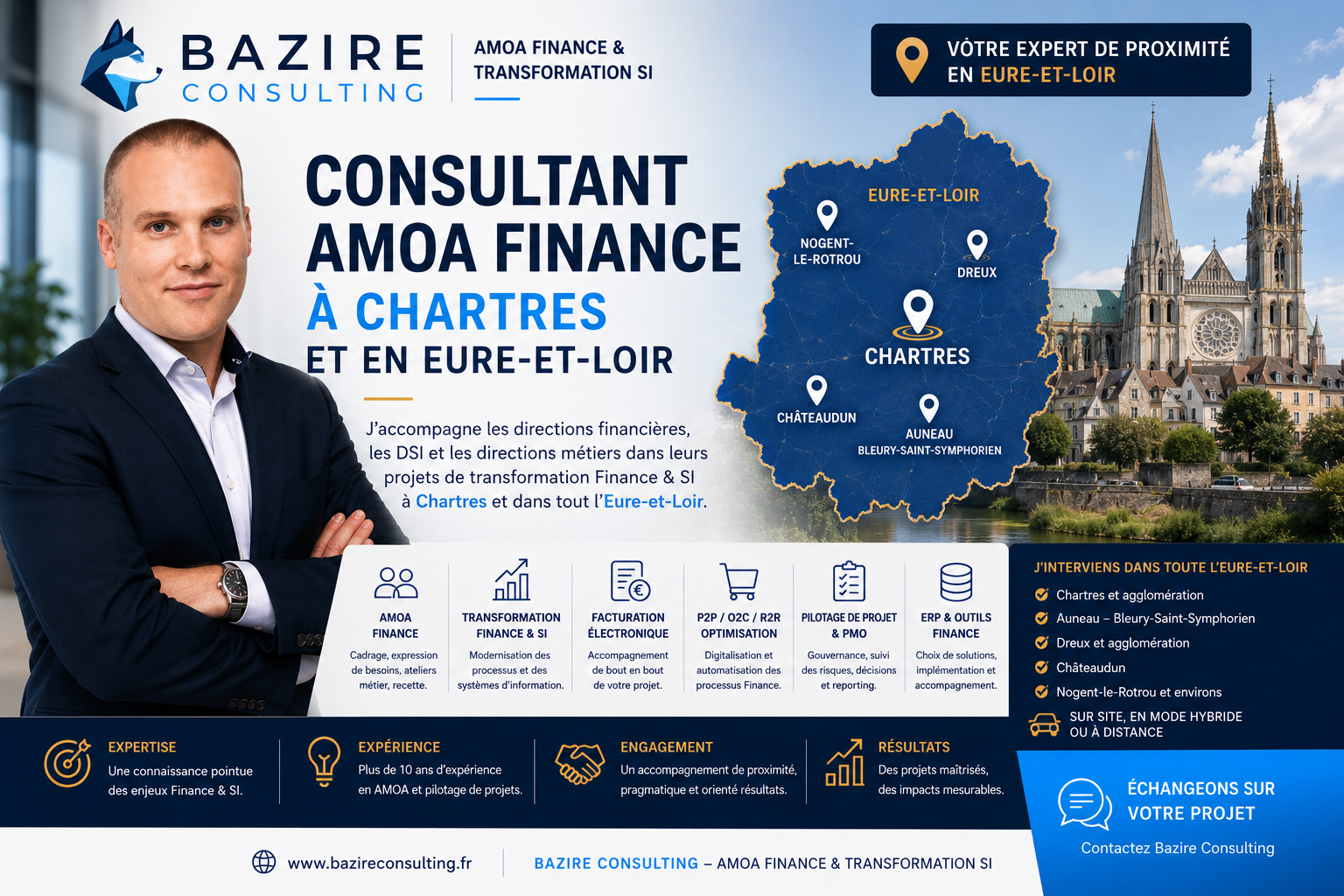 Consultant AMOA Finance à Chartres et en Eure-et-Loir - Bazire Consulting