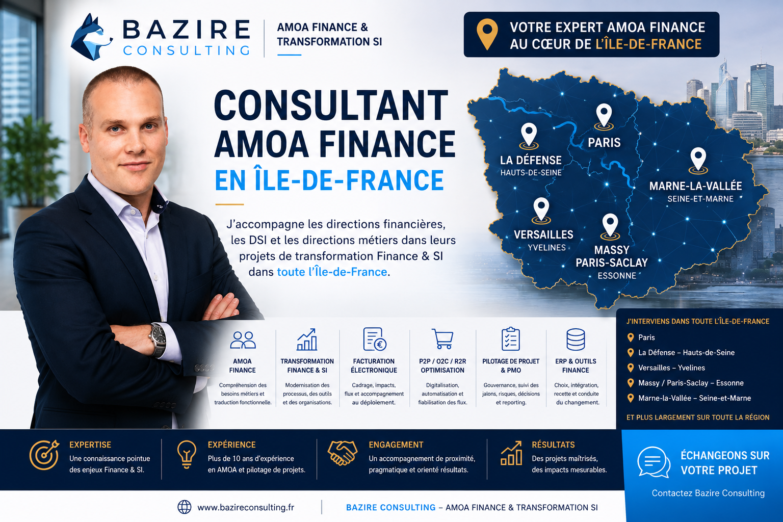 Consultant AMOA Finance en Île-de-France - Bazire Consulting
