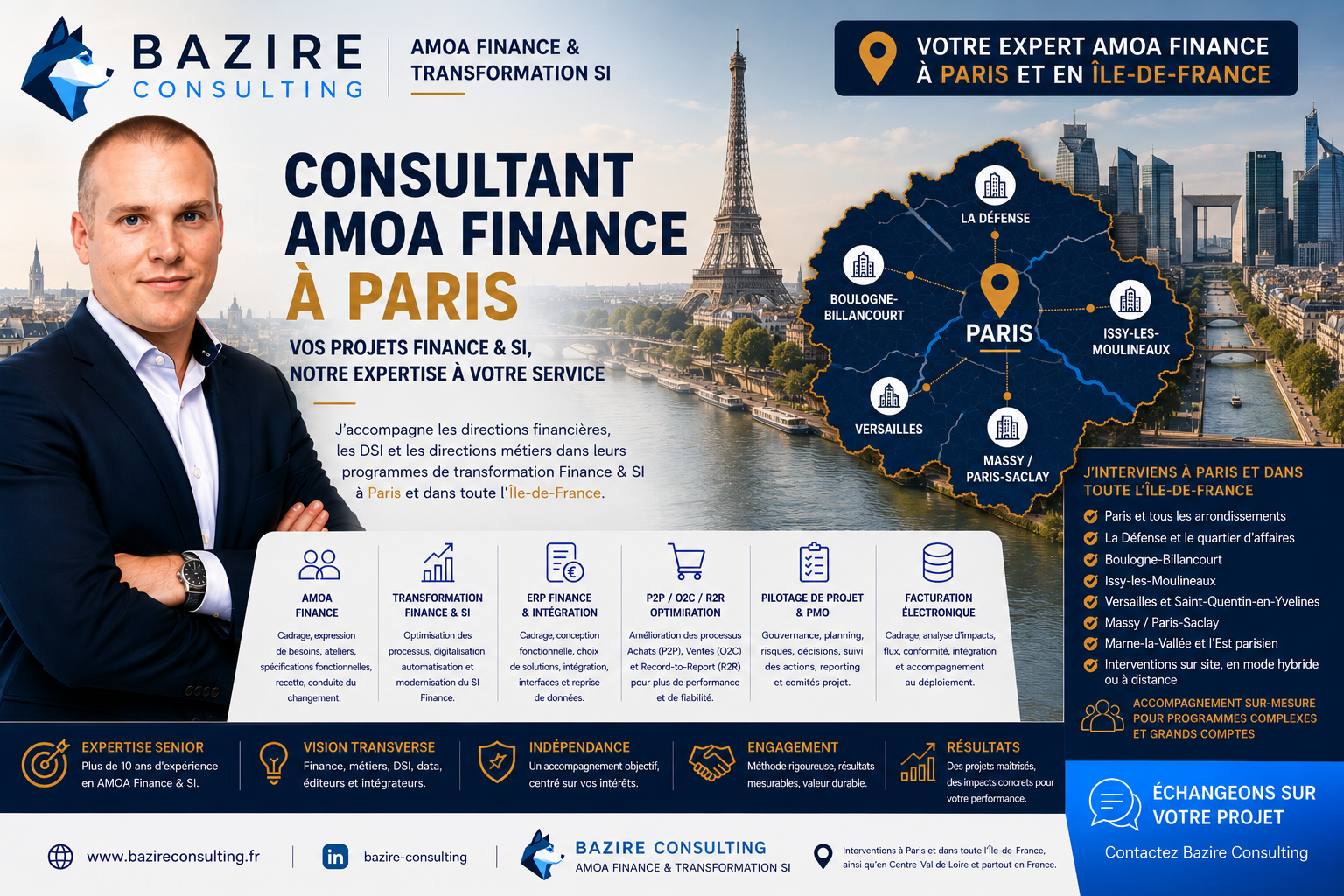 Consultant AMOA Finance à Paris - Bazire Consulting