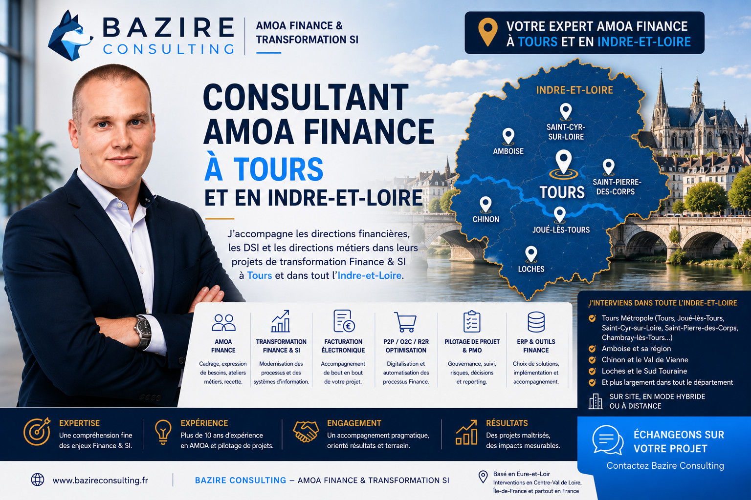 Consultant AMOA Finance à Tours et en Indre-et-Loire - Bazire Consulting
