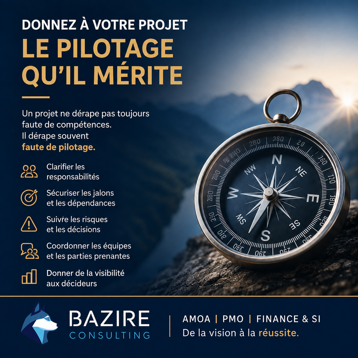 Pilotage de projet Finance et SI – BAZIRE CONSULTING